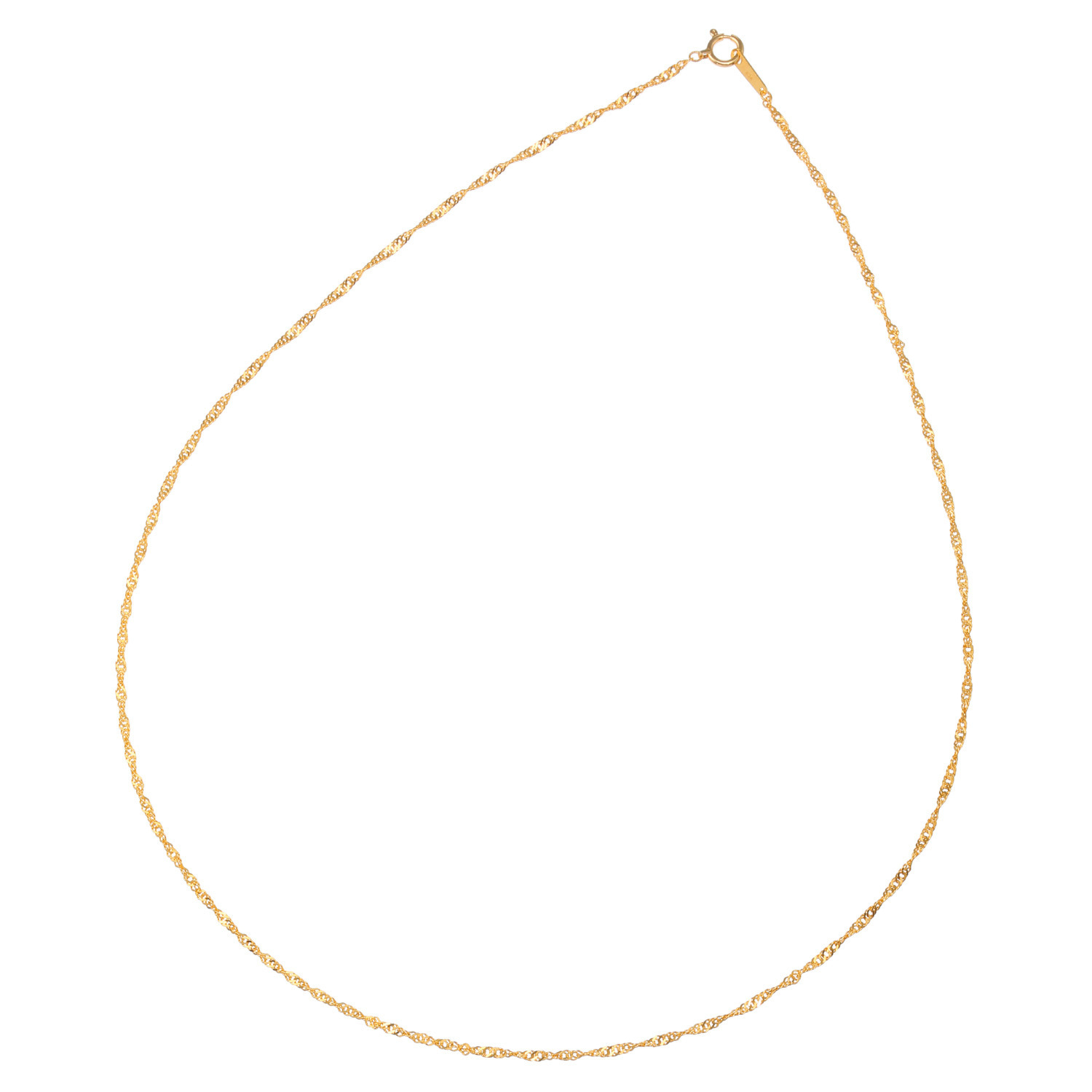 オロリナ 純金 スクリューチェーン ネックレス