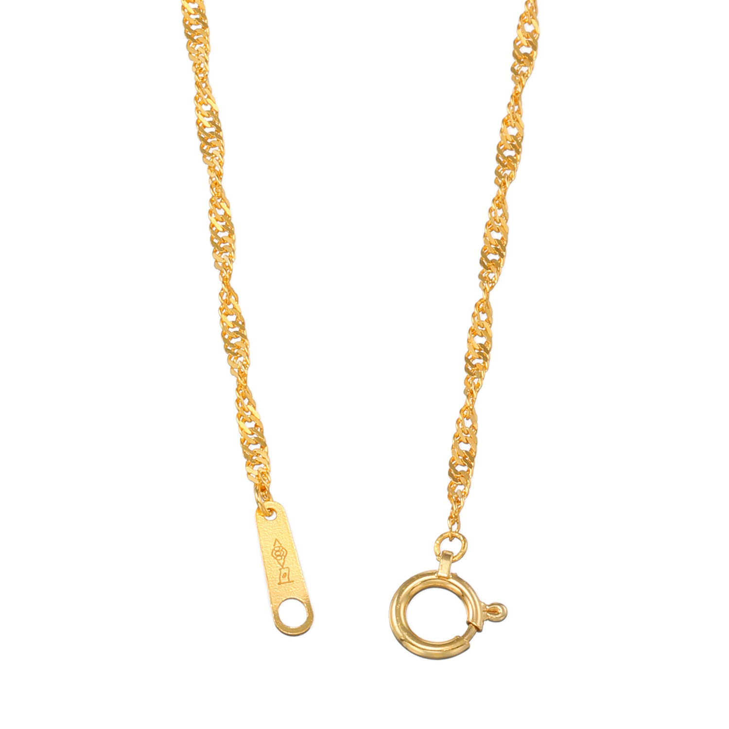 オロリナ 純金 スクリューチェーン ネックレス