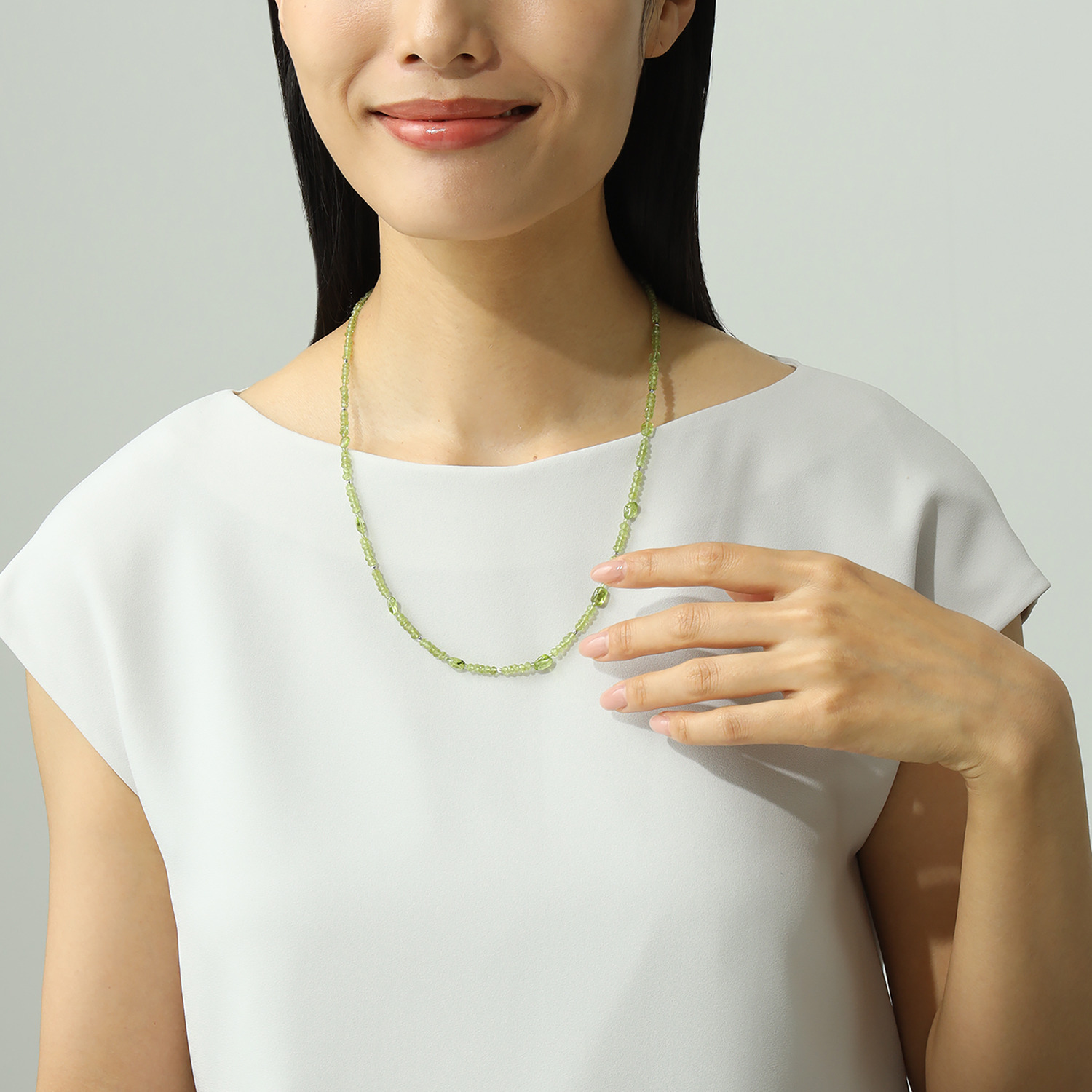 石友蔵出しコレクション ペリドット ネックレス兼 グラスホルダー