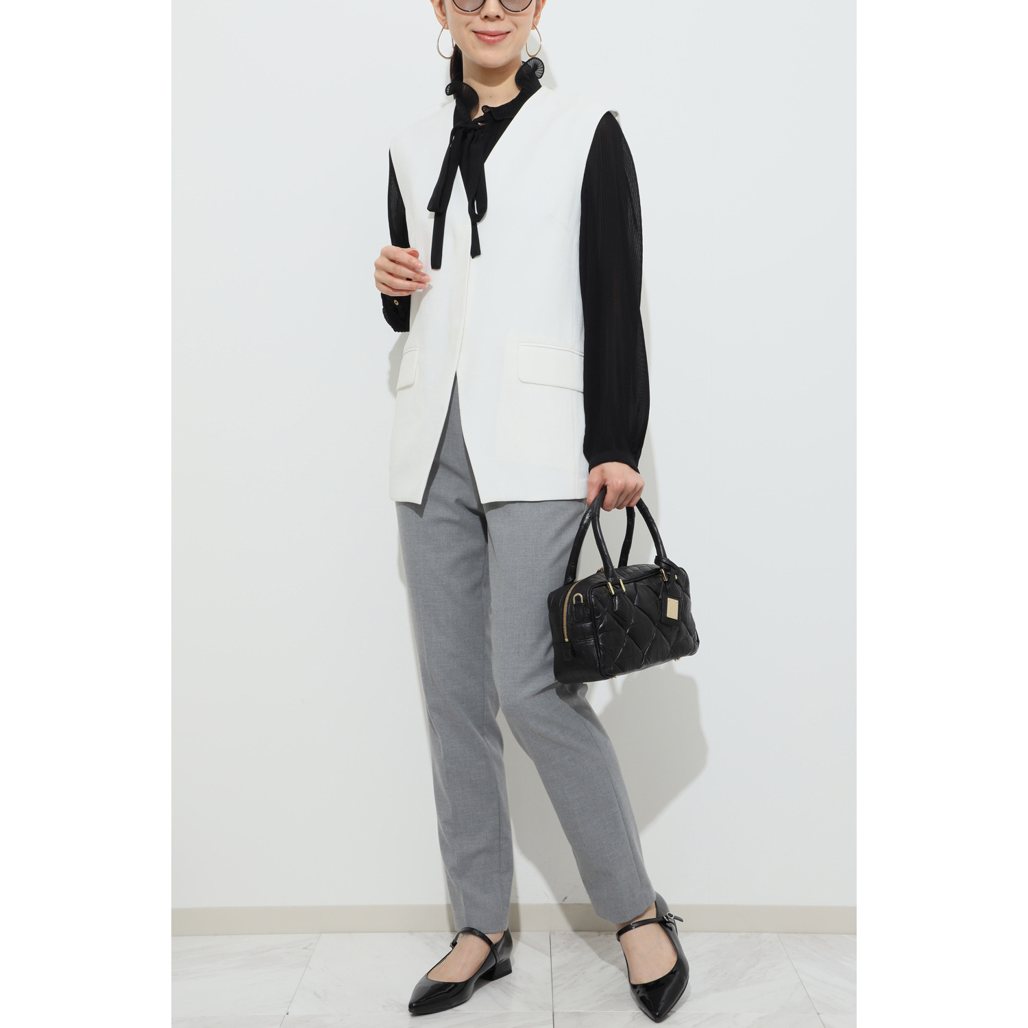 レザージュエルズ 日本製 マットクロコダイル ダイヤカットボストン プレステージバッグ