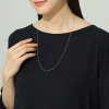 シャイン　シュプリーム １８Ｋ リップチェーン ロングネックレス