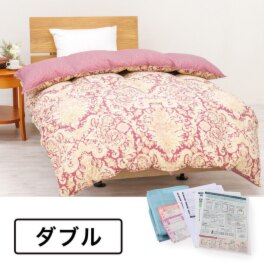プロが考えたこだわりの プレミアム仕上げ！ きれいによみがえる 羽毛ふとん フルリフォームサービス ＜ダブル＞
