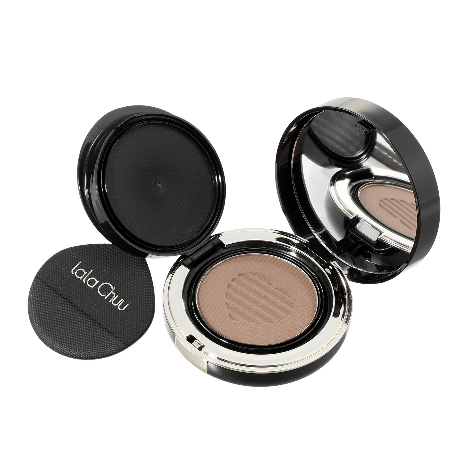 ララチュー メイク効果で白髪と薄毛を 簡単瞬時にカバー ヘアファンデーション プレミアムＥＸ ＜ライトブラウン＞ ２個分 生え際ブラシ付セット