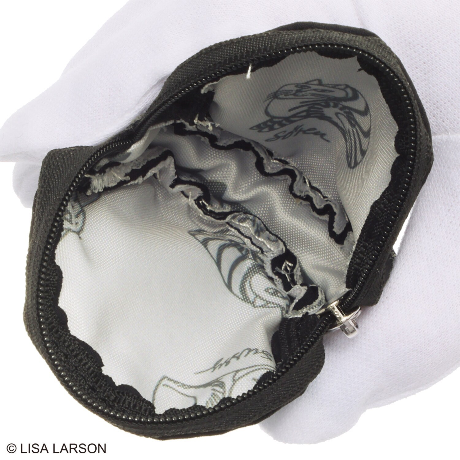 リサ・ラーソン はっ水軽量ナイロン スケッチねこたち バックパック ＜ミニポーチ付＞