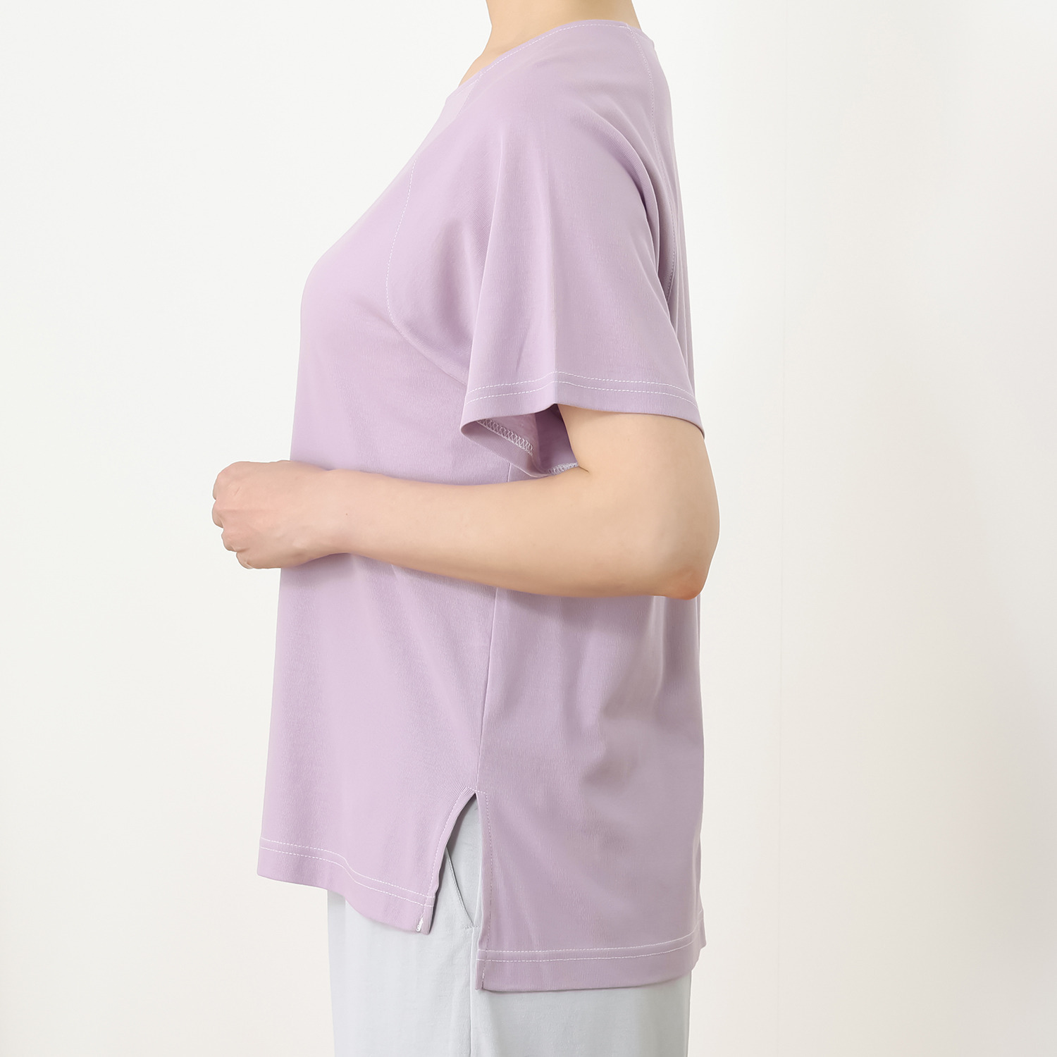 ＨＫビアン 綿１００％ ステッチ使い さらさらＴシャツ