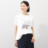 エル　ステュディオ ドッググラフィック グリッタープリント Ｔシャツ