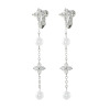 エスアンドアール ＣＺ＆パールビジュウ スウィング ロングイヤリング／ピアス