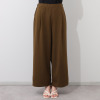 マンスリートライミー ドライタッチジャージー すっきり見えロングジレ＆ ワイドパンツ２点セット