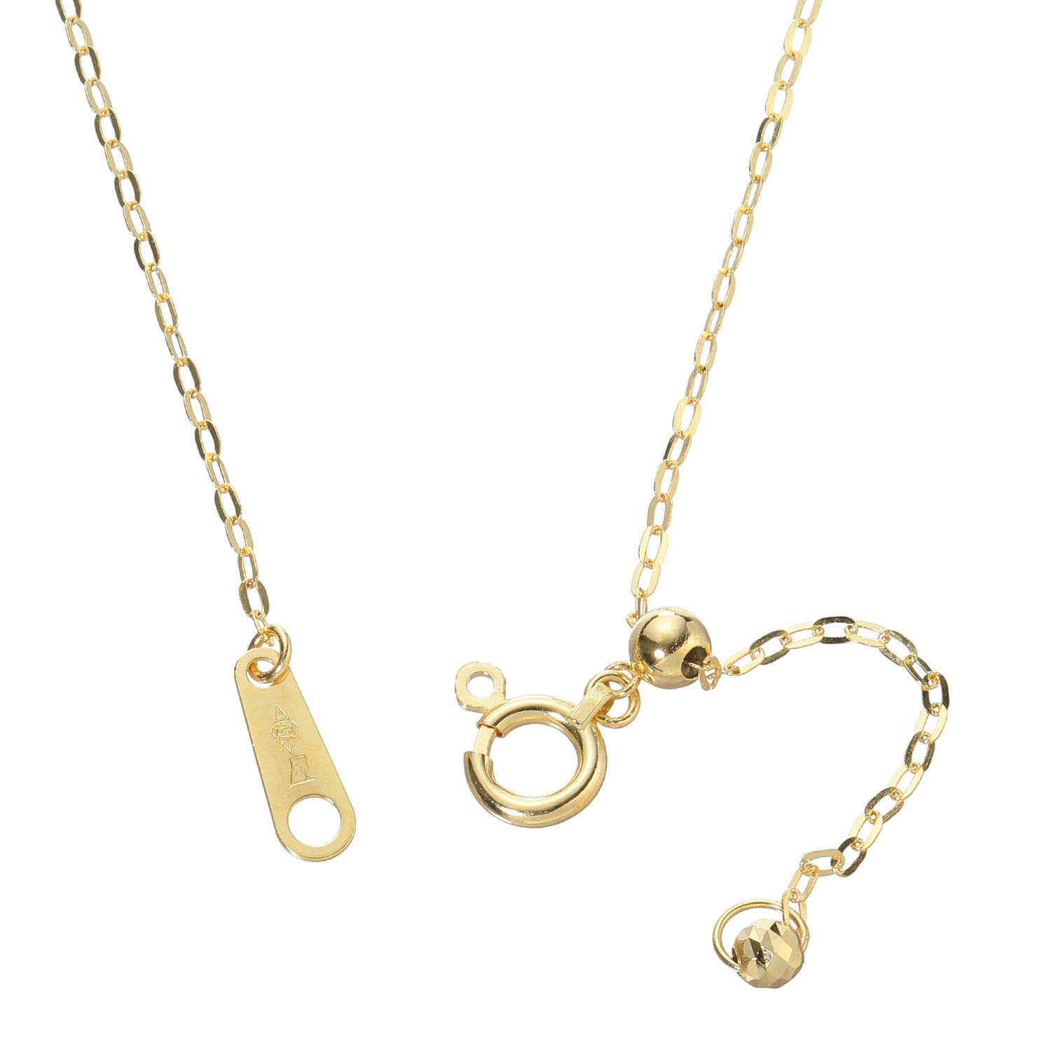 チェーンクリエイト １８Ｋ ケーブルチェーン ステーションネックレス