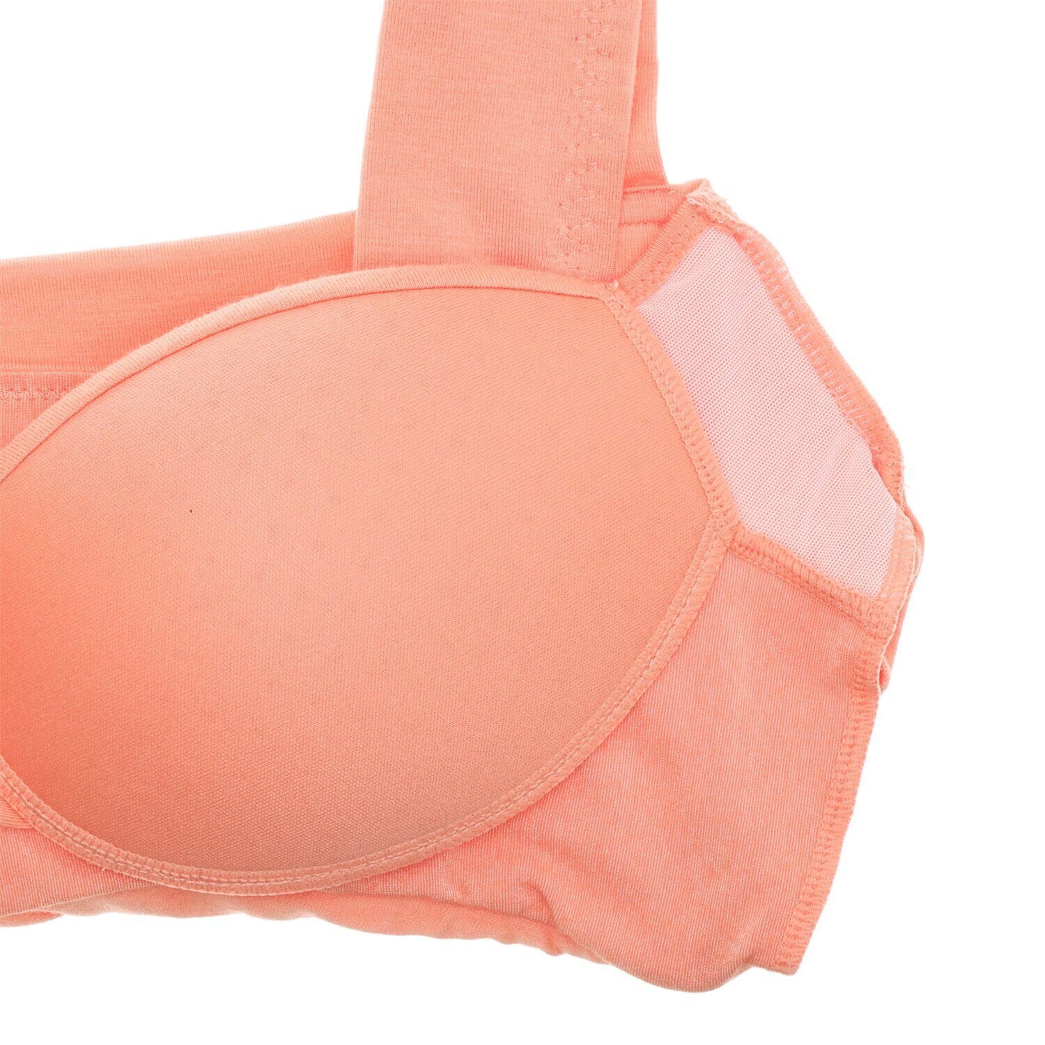 ヌーディーフィット 接触冷感 ノンワイヤー モールドカップ付 ハーフトップブラ ２枚セット