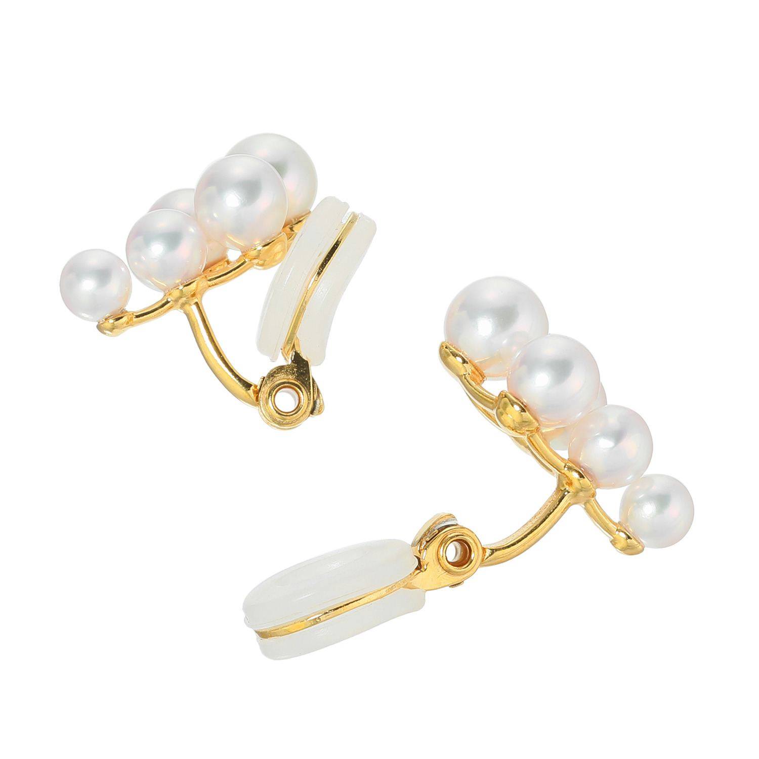 ジュペレ 伊勢志摩産 ベビーアコヤパール ツインライン イヤリング／ピアス