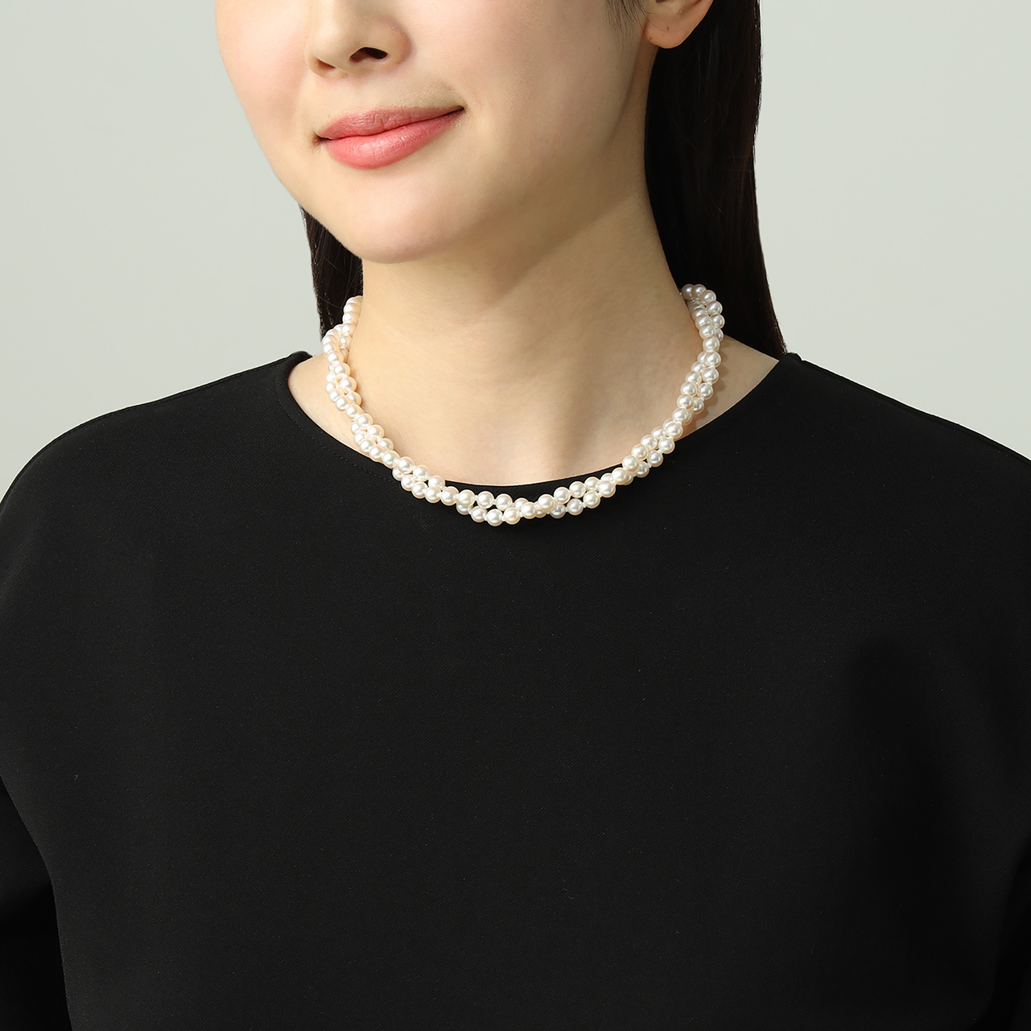 ジュペレ シルバー 国産アコヤパール ロングネックレス