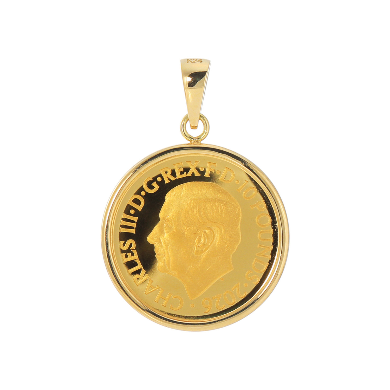 チェルカーレ 純金　ロイヤルミント製造 ２０２６年限定モデル エリザベス女王 コインペンダントトップ ＜１／１０オンス＞
