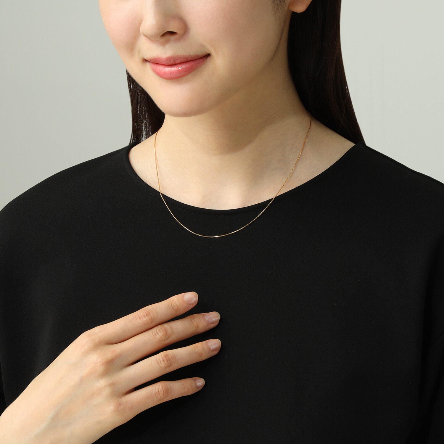 チェルカーレ １８Ｋ ボックスチェーン ネックレス