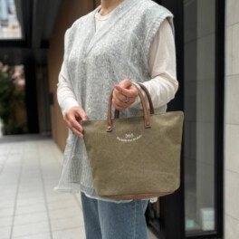 ラフィール ３６５ 刺しゅう 丸底 デイリートートバッグ