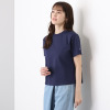 ラソエヌサーティスリー ディグリーズ サラッと快適！ コットン１００％ イニシャル刺しゅう 着丈すっきりＴシャツ