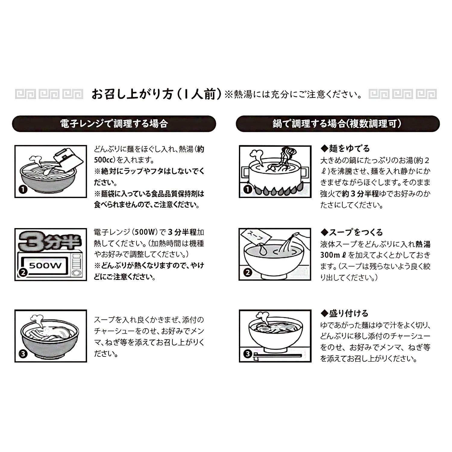 レンジで簡単 河京の喜多方ラーメン