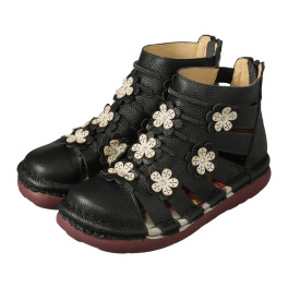エスタシオン 牛革シュリンク型押し お花...