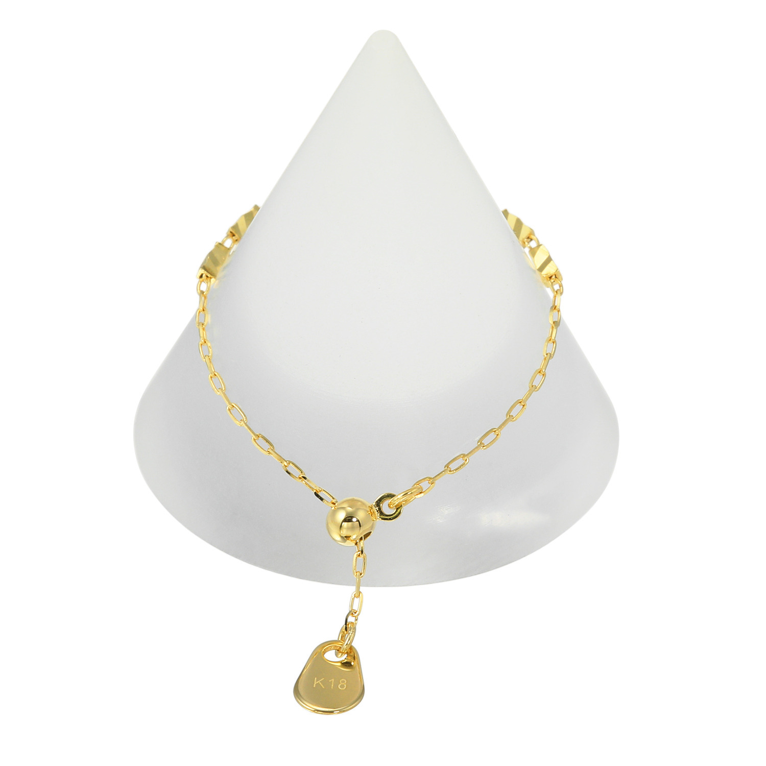 響美 １８Ｋ バークチップ フレキシブルリング