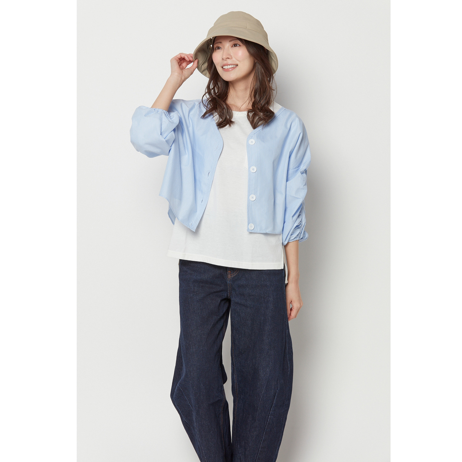 タイムクロス 日本製 快適　はっ水・ＵＶカット ベルヌーイ 風が抜けるクロッシェ