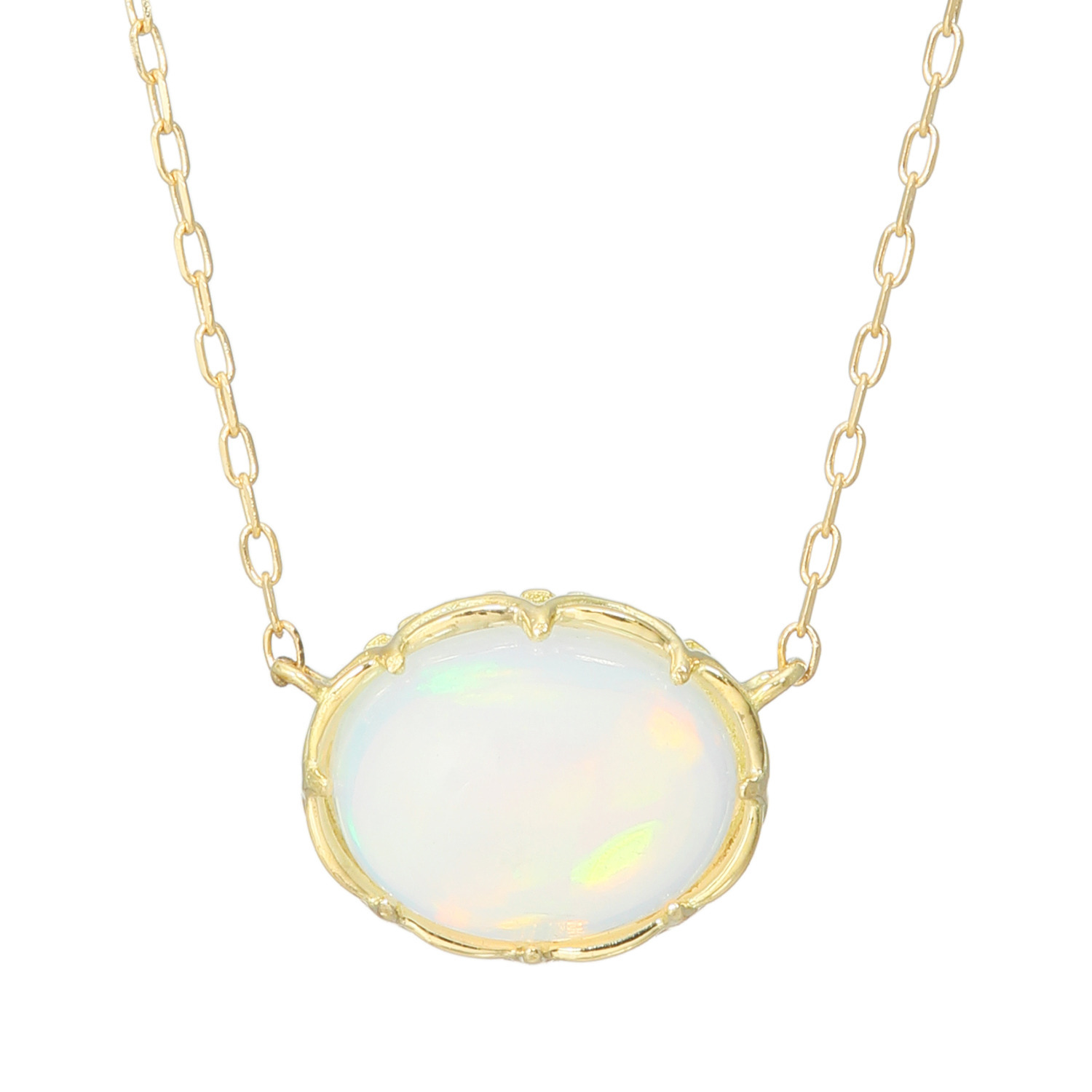 カレイドスコピオ 宝石界の万華鏡 １８Ｋ オパールネックレス