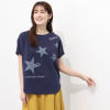 シーン スターメッセージプリント ドルマンＴシャツ