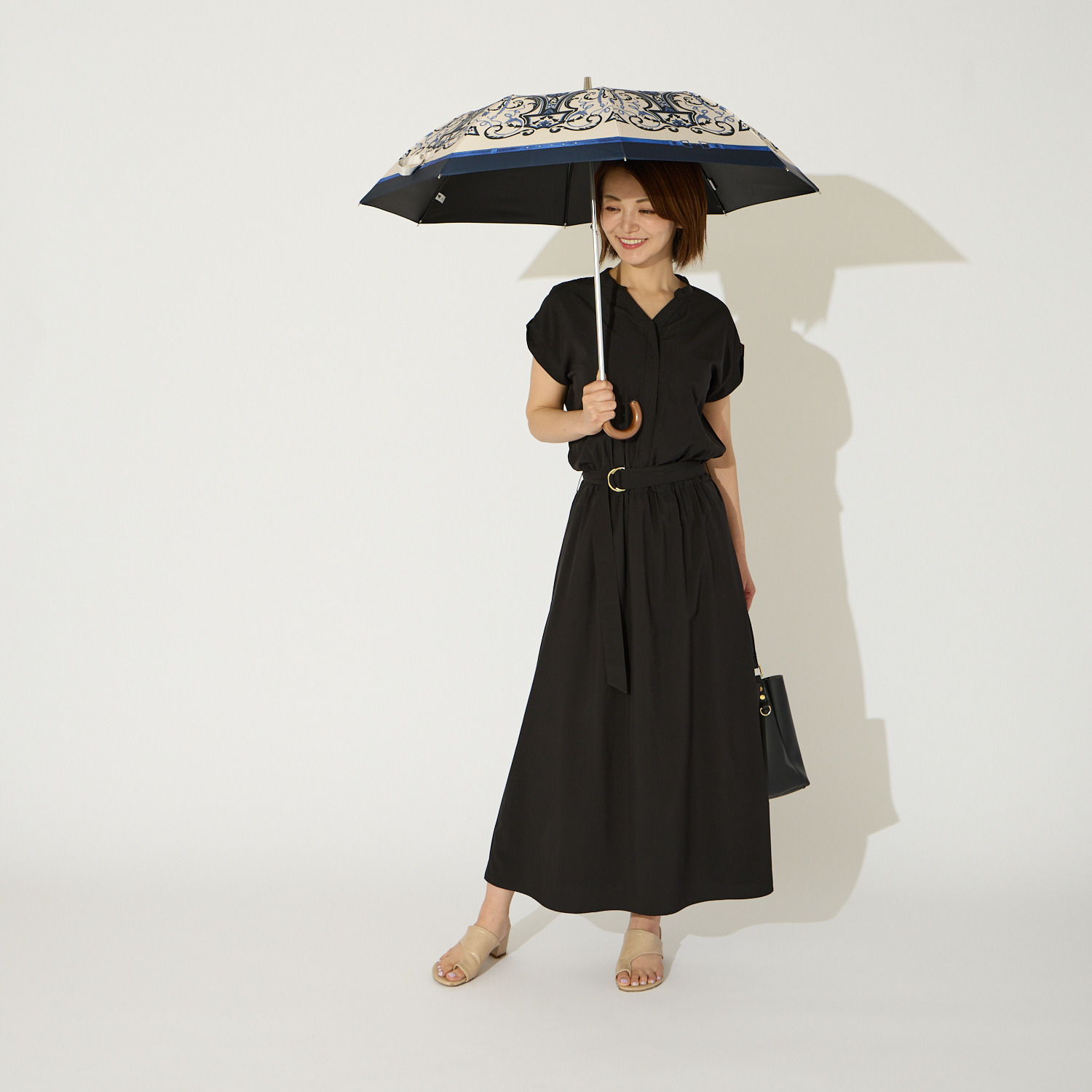 ミラ・ショーン 一級遮光 楽折スタイル 晴雨兼用傘