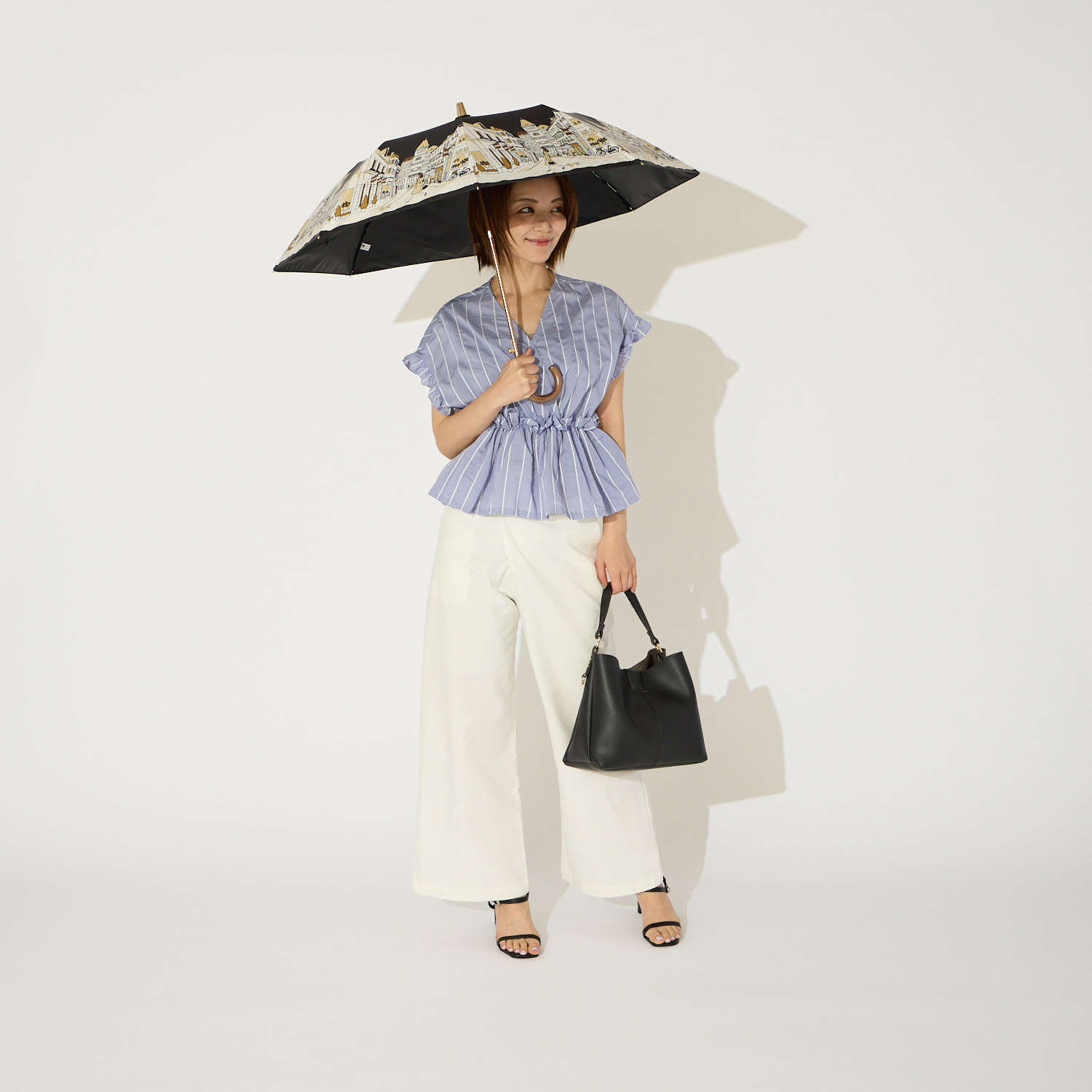 ＤＡＫＳ 一級遮光 晴雨兼用 楽折スタイルジャンプ傘