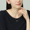 ビジューフルレゾン プラチナ９００＆８５０ ０．９カラットＵＰ マルチファンシーカット ダイヤモンド ネックレス