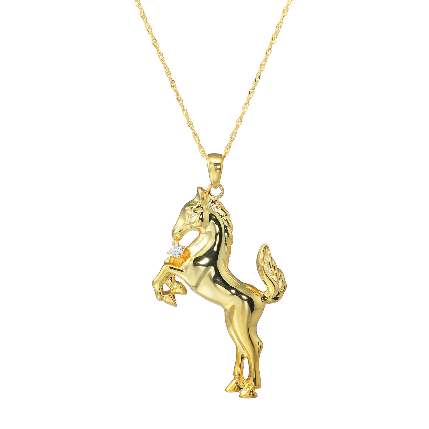 ＣＡＶＡＬＬＯ シルバー ＣＺ 馬九行久モティーフ ペンダント