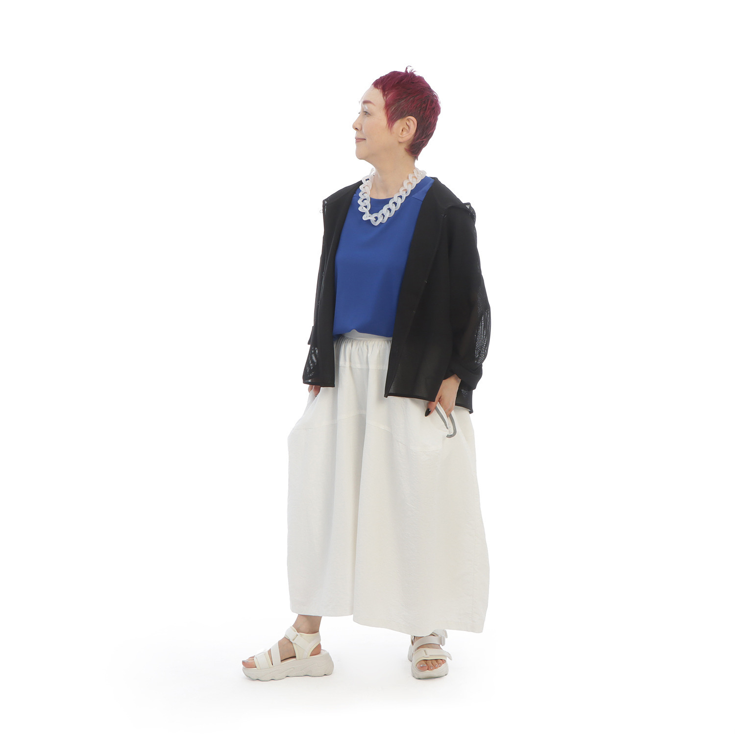 コモエリークローゼット ジップポケットパンツ