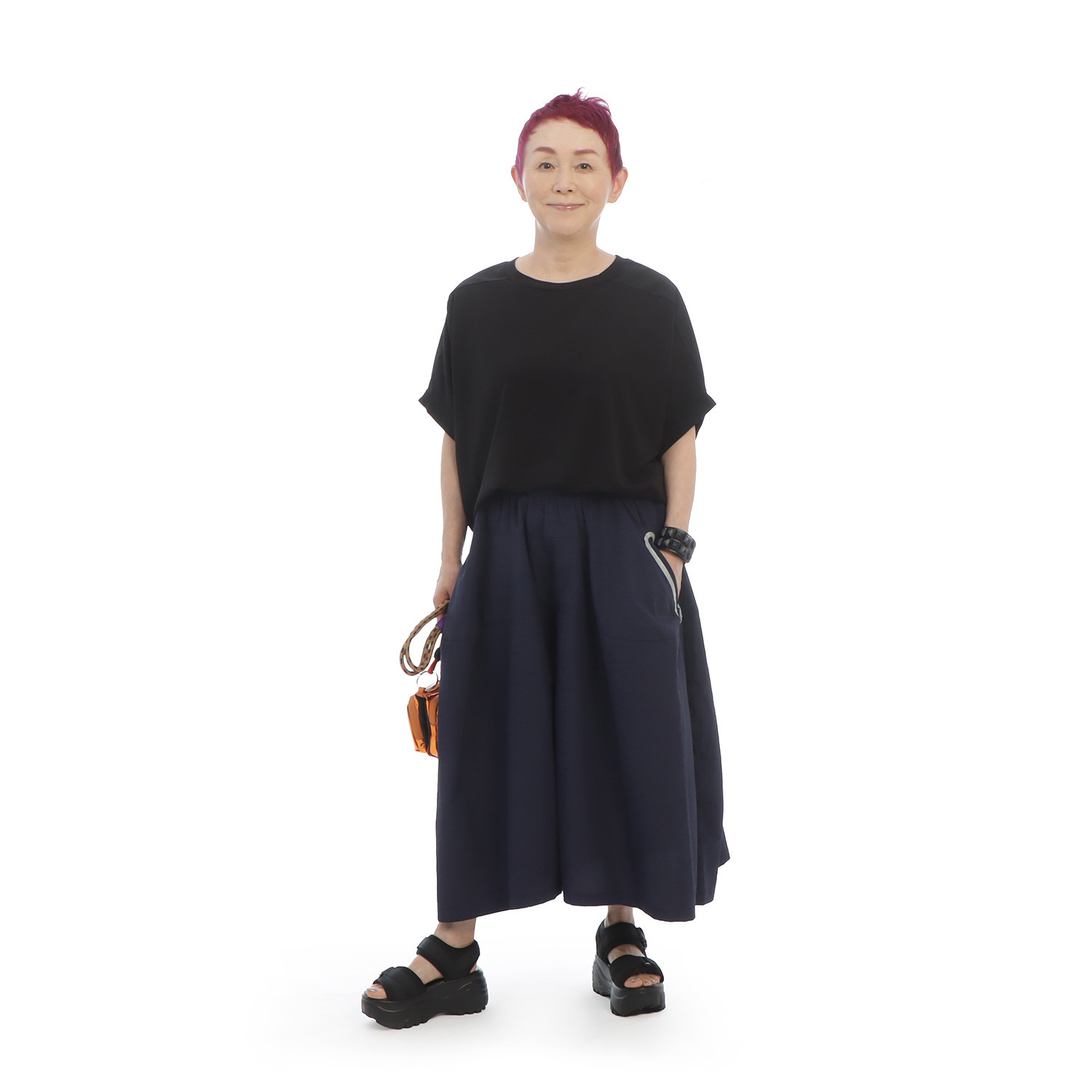 コモエリークローゼット ジップポケットパンツ