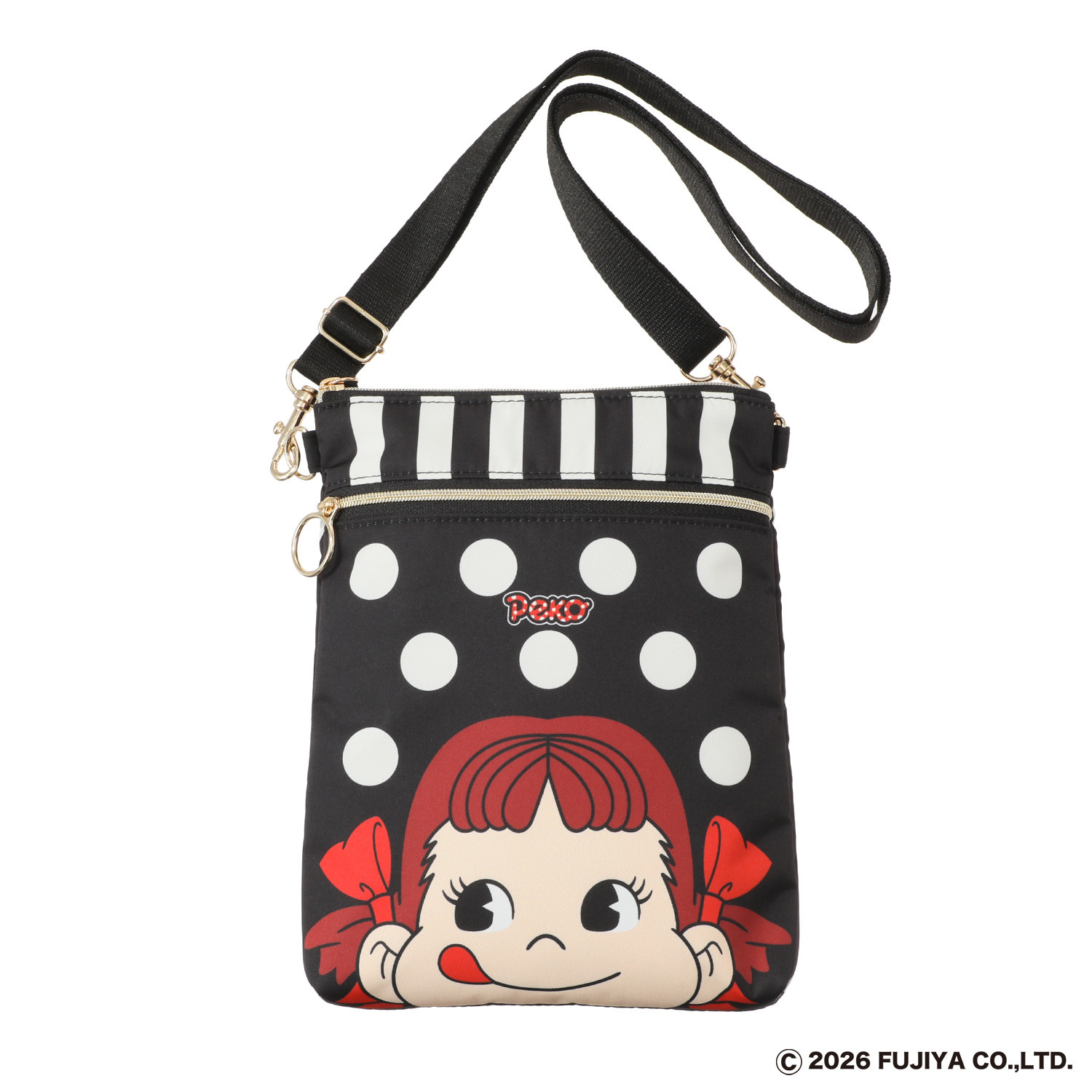 ペコちゃん ２ウェイ フラットポシェット
