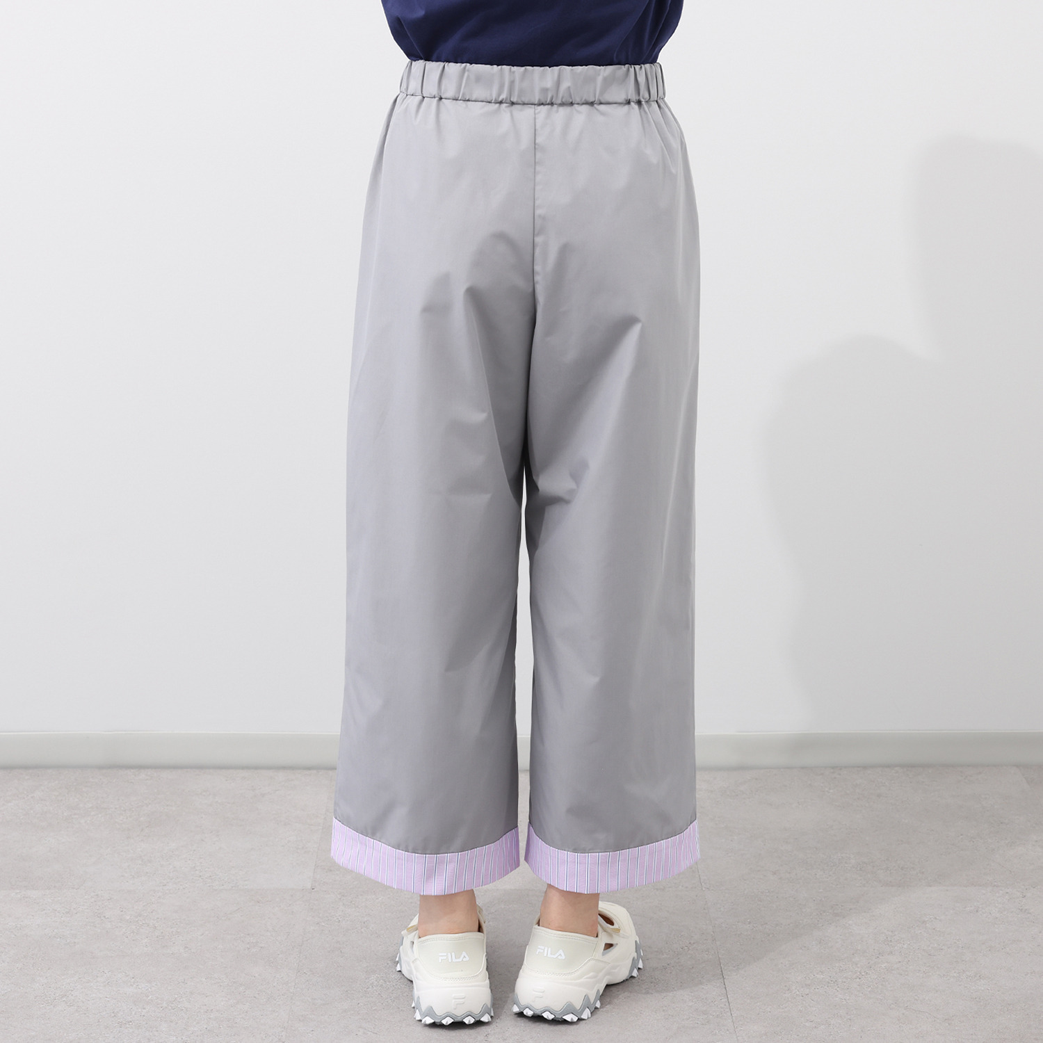 エムジェイアール　バイ マチコ　ジント　ロンドン ストライプ切替 ワイドパンツ