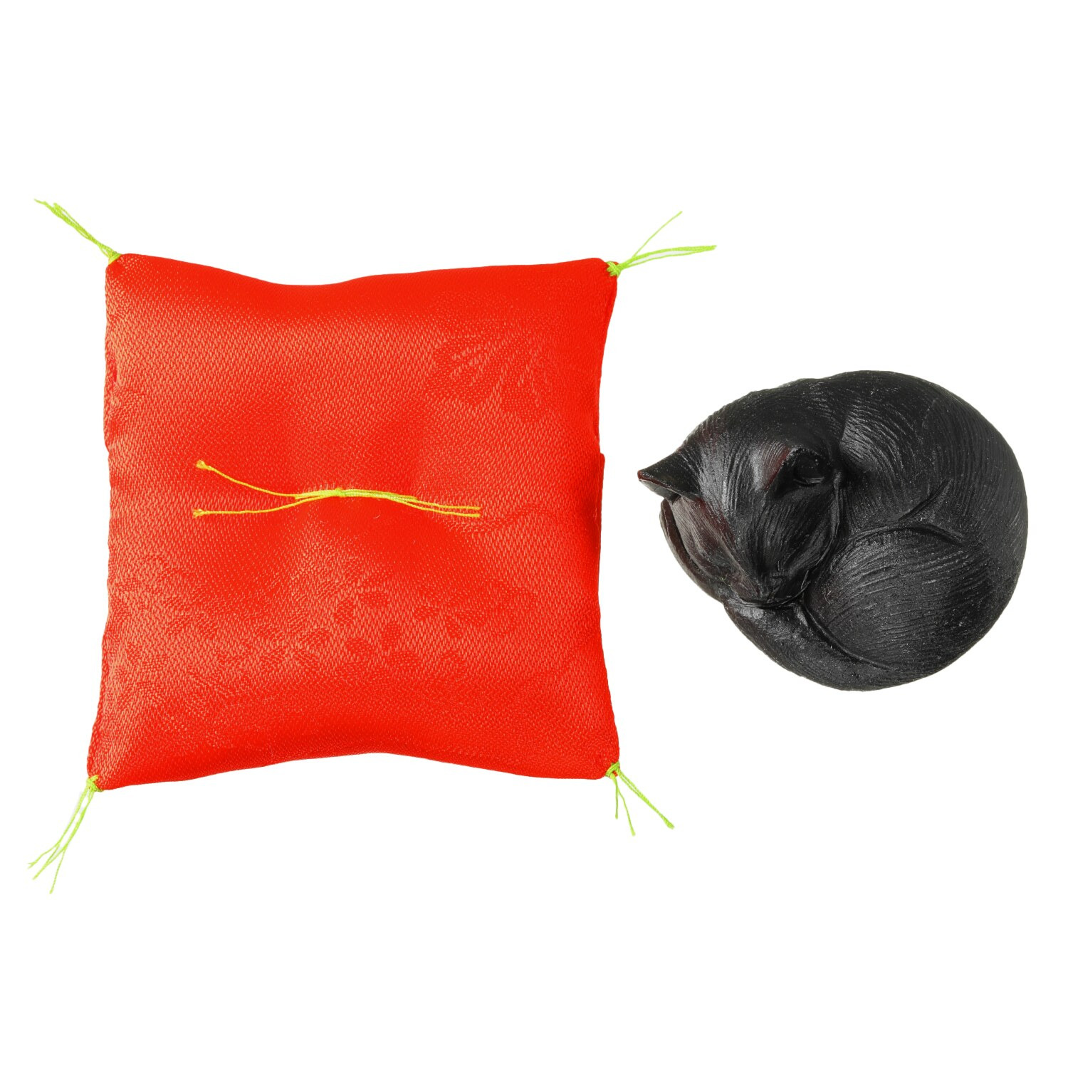 貴煌 天然石 眠り猫 置物