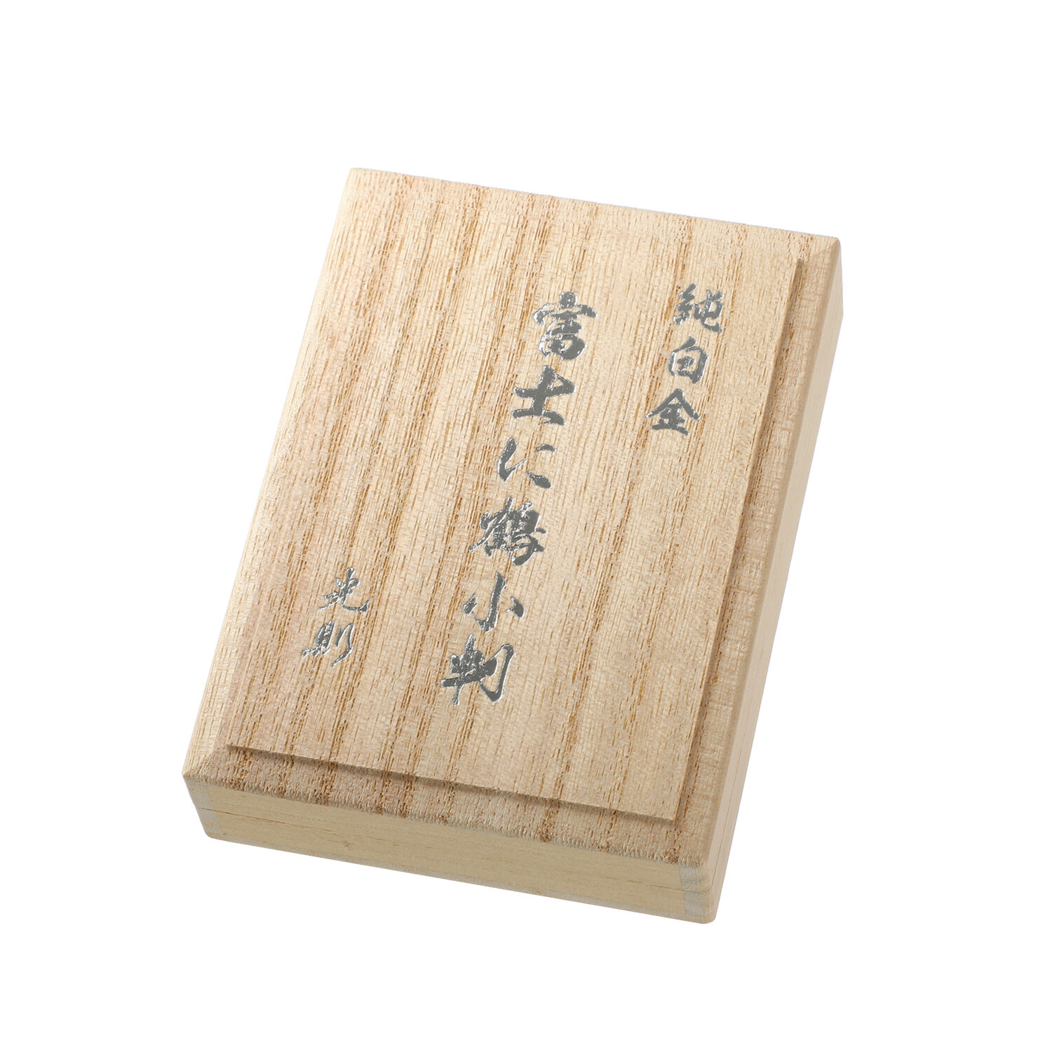 光則 純プラチナ製　小判 “富士に鶴” ＜３０ｇ＞