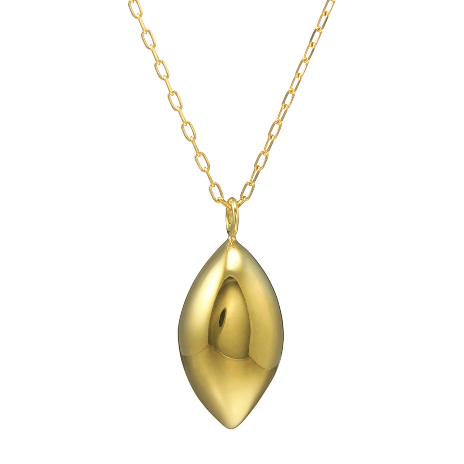 オーサムジュエリー １８Ｋ エッジオーバル ネックレス