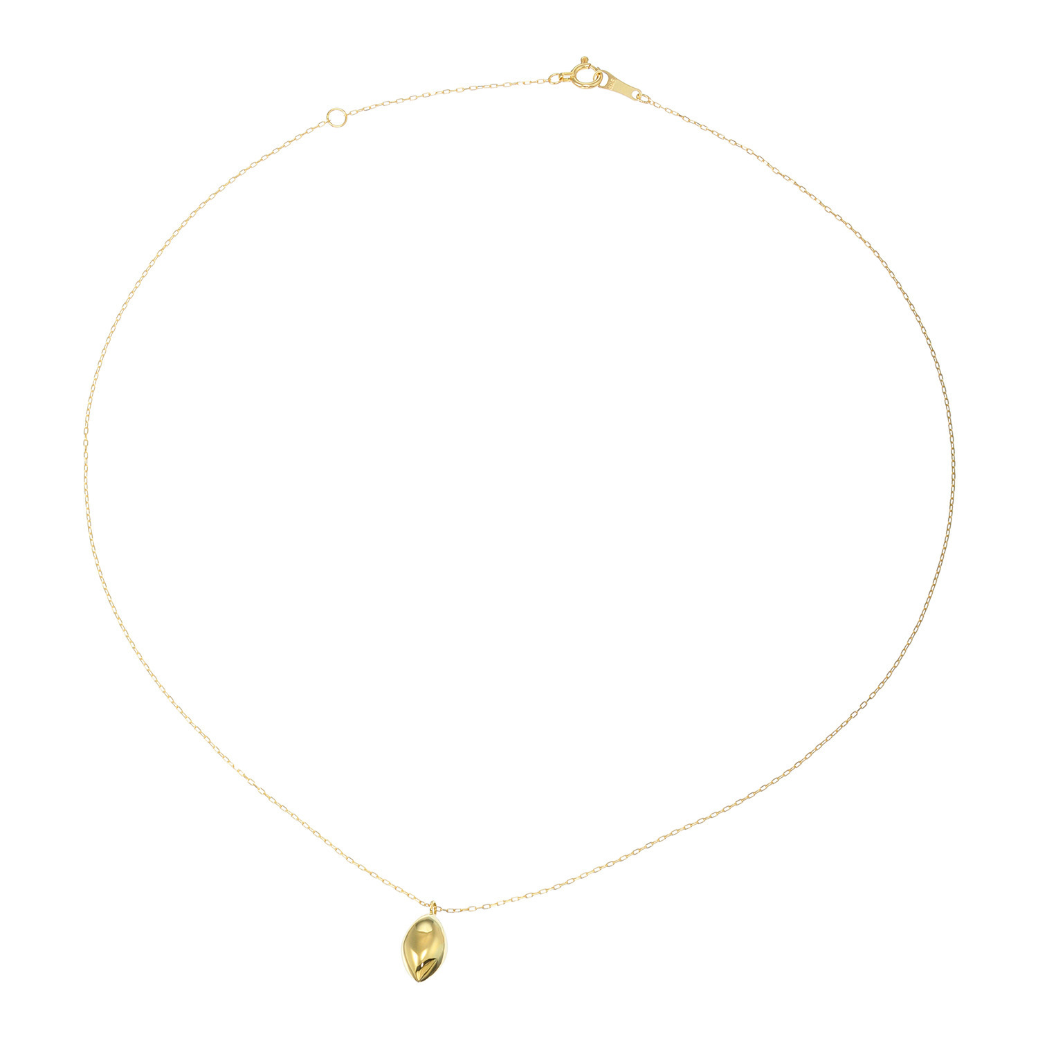 オーサムジュエリー １８Ｋ エッジオーバル ネックレス