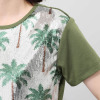 キョウコ　ヒガ 接触冷感 パームツリー柄 スパンコール刺しゅう Ｔシャツ