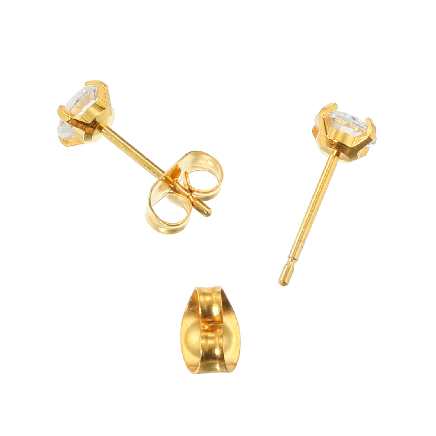 デルークス ステンレス ＣＺ スタッドピアス