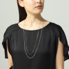 デルークス ステンレス ロングネックレス ２色セット