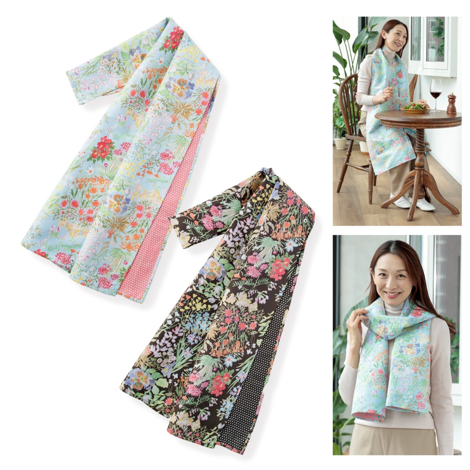 纏う。機能美。 ストールのようなエプロン “エプーフ” Ｄｅｓｉｇｎ　ｂｙ ＹＵＫＡ　ＦＡＢＲＩＣ