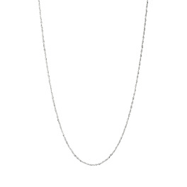 リンジェ 最高品位の純プラチナ クリスクロスチェーン ネックレス ＜最長４５ｃｍ＞