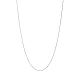 リンジェ 最高品位の純プラチナ クリスクロスチェーン ネックレス ＜最長４５ｃｍ＞