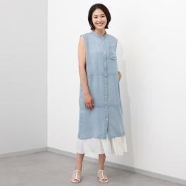 エイティーエイト ディグリー インディゴガーゼ ロングジレ