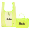 グッシオイタリー Ｈｅｌｌｏロゴ刺しゅう メッシュバッグインバッグ ＜マルシェバッグ付＞