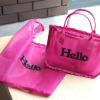グッシオイタリー Ｈｅｌｌｏロゴ刺しゅう メッシュバッグインバッグ ＜マルシェバッグ付＞