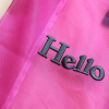 グッシオイタリー Ｈｅｌｌｏロゴ刺しゅう メッシュバッグインバッグ ＜マルシェバッグ付＞