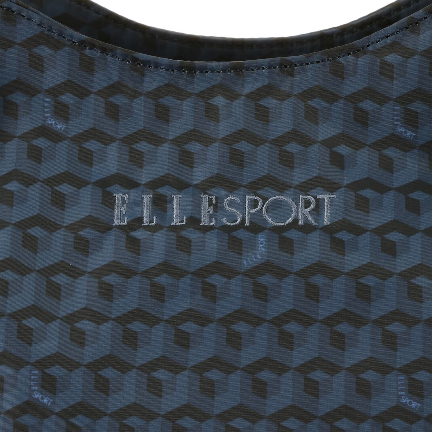 ＥＬＬＥ　ＳＰＯＲＴ はっ水 キューブ柄 エアリータック ボストンバッグ