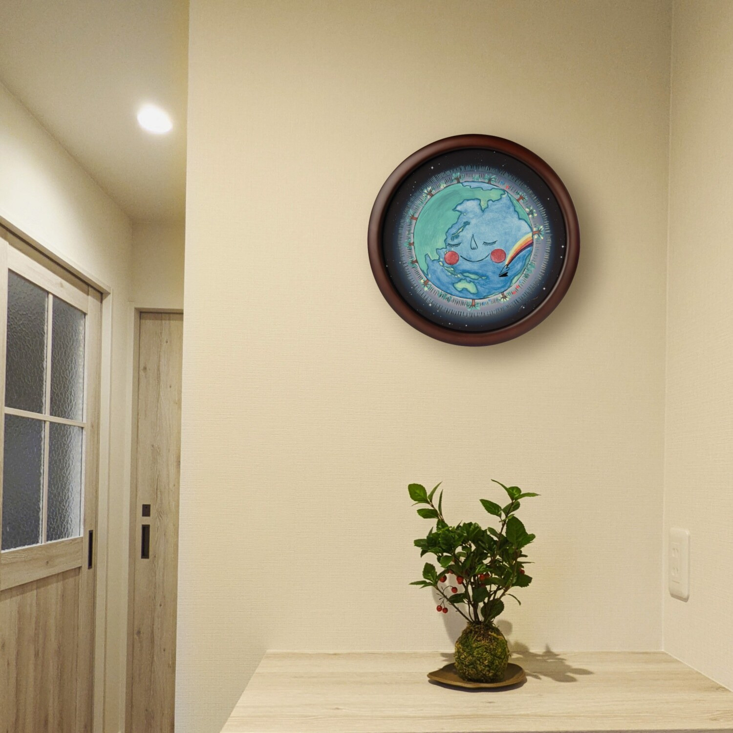たまふり屋 笑顔のアーティスト ＲＩＥの 幸せアート『天空』